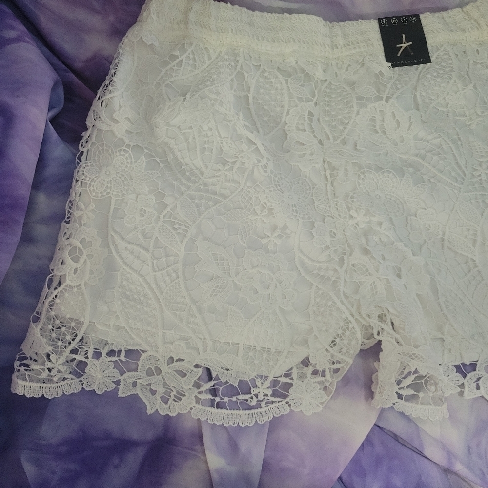 NWT Atmosphere Women's Lace Double Lined Shorts Size 4 - Picture 4 of 8